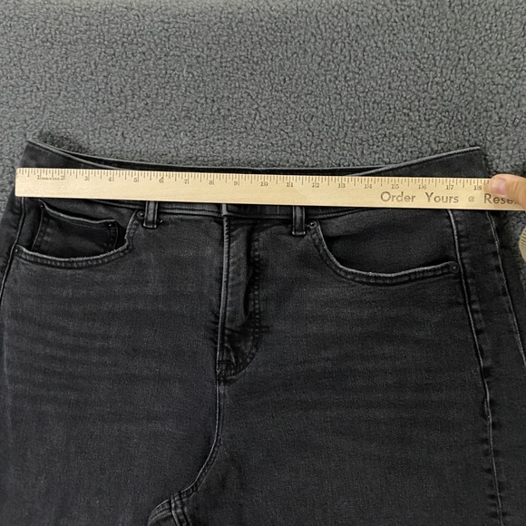 Spanx Barrel Leg Jeans Plus size 1X Stretch Denim Black High Rise 21593R - Picture 5 of 8